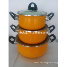 Non-stick Carbon steel enamel casserole sets insulated casserole set enamel dinnerware set